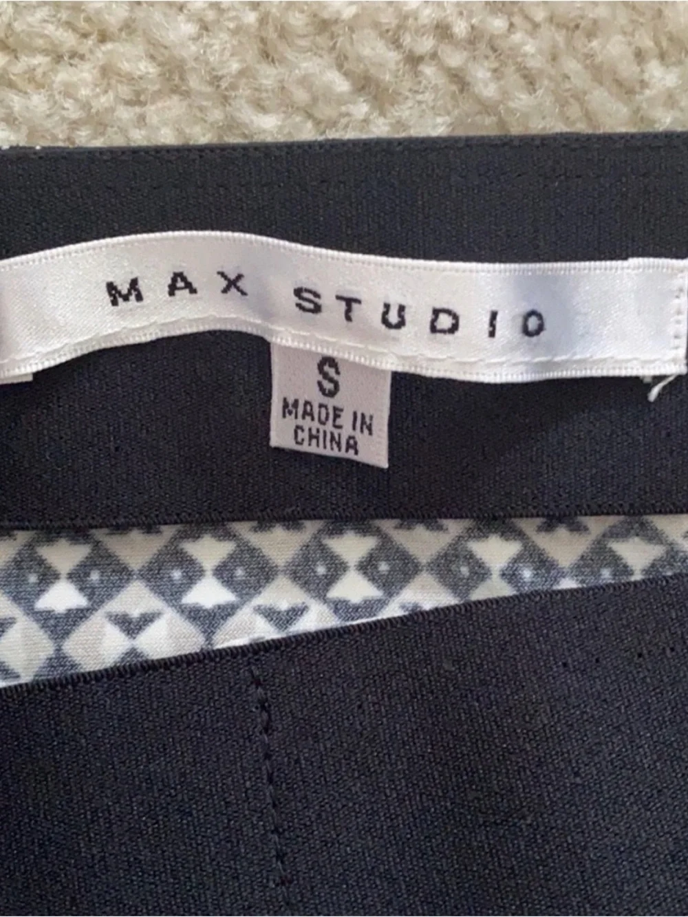 Max Studio Neutral Print Mini Skirt - Picture 3 of 8